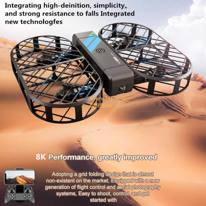 Nano Quad Fpv - 8K HD Camera 360° Protection Optical