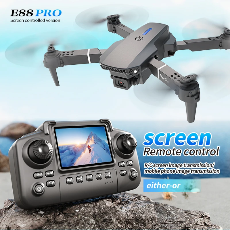 Nano Quad Fpv - Professional E88 PRO Drone with Screen