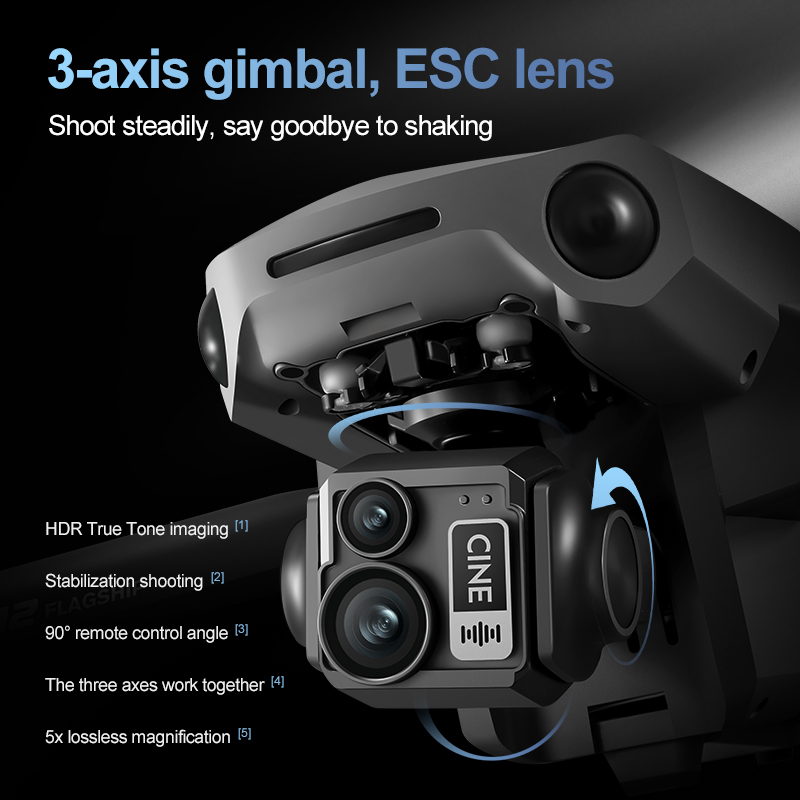 8K 3 Axis Gimbal Brushless 7.2 - Drone Rc Helicopter With Camera ulasan dan harga