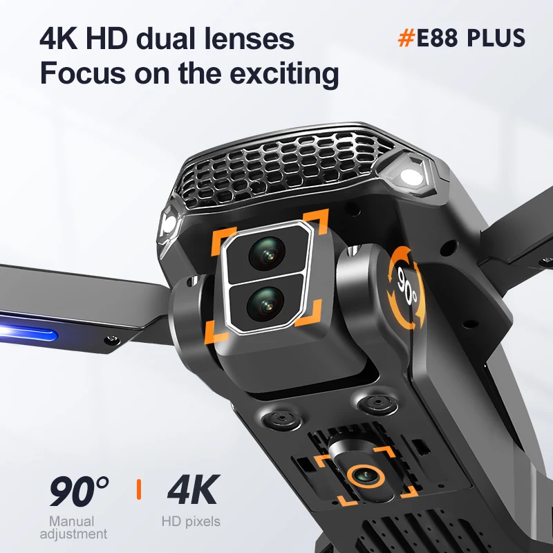 New E88 Plus Quadcopter Drone: - Rc Drone E88 ulasan dan harga