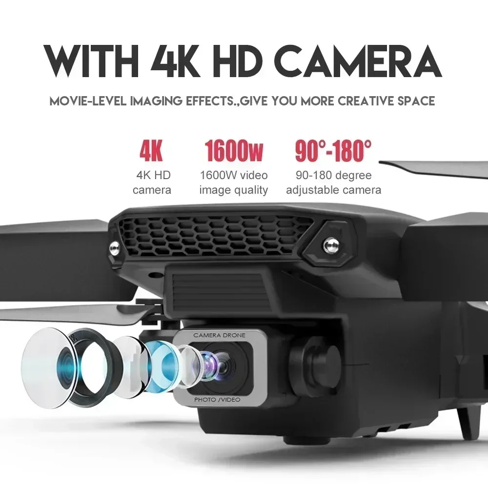 E88 Pro WIFI FPV Drone Wide An - Rc Drone E88 ulasan dan harga