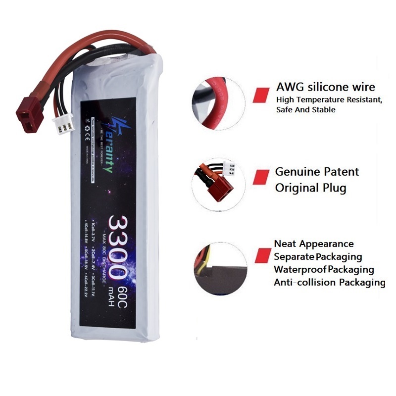 2S 7.4V LiPo Battery 3300mAh 6 - Drone Rc Boat ulasan dan harga