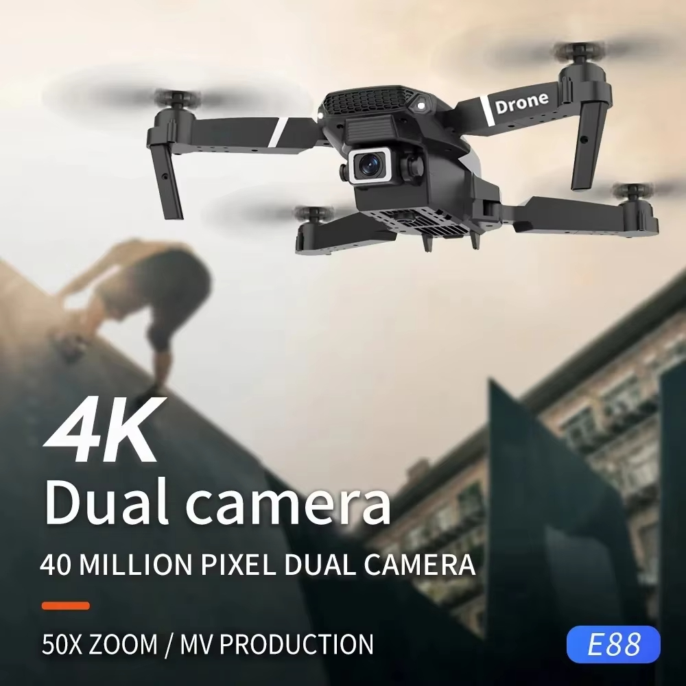 2026 Professional 6K Wide Angl - Rc Drone E88 ulasan dan harga
