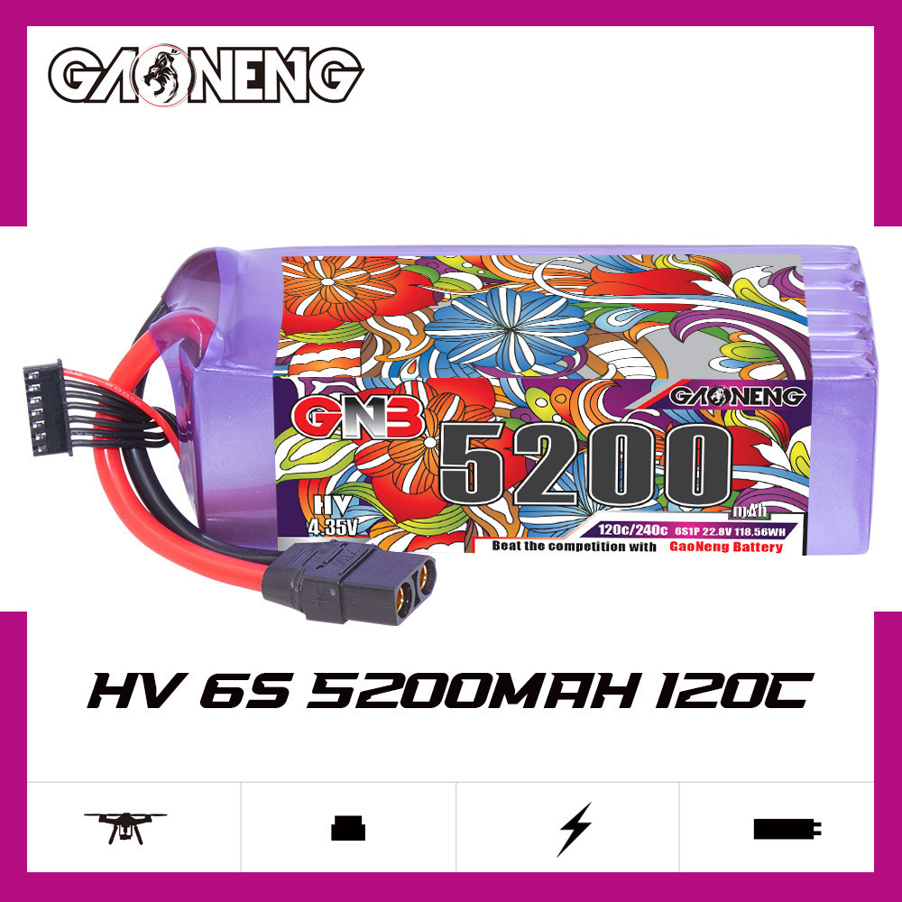 GNB Lipo Battery 6S 22.8V 3000 - Drone Rc Boat ulasan dan harga